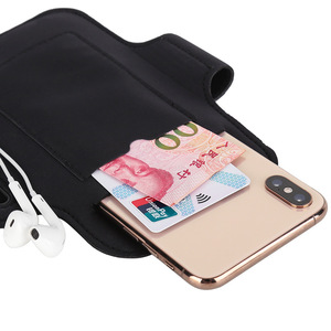 Sac de bras imperméable en nylon de 6,5 pouces, personnalisé, en gros, avec dragonne en PU universelle, pour le jogging, les sports de plein air, la remise en forme, la course à pied - Product Image 4