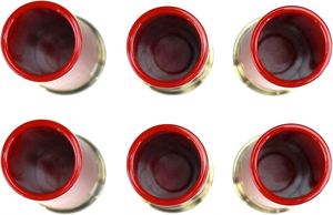 Vasos de chupito de plástico rojos con forma de cartucho de escopeta calibre 12 para bar, fiesta, boda - Product Image 6
