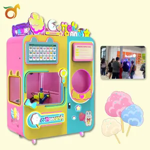 Red Rabbit Hot Selling Highly Efficient Gorgeous Attractive Appearance Automatic Cotton Candy Vending Machine Source Factory