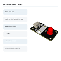 Module LED 10 mm, voyant numérique rouge, vert, bleu, jaune, blanc, cyan, carte à 3 broches pour projets Arduino STEM