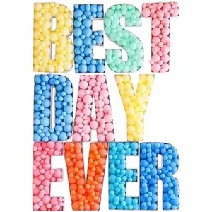 3ft marquee Love Letter DIY Alphabet Mosaic Frame Stand Balloon Filling Box Baby Shower Giant alphabet mosaic frame