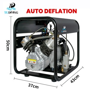 Compresseur d'air TUDIVING à double cylindre pour soupape d'échappement automatique, 4500 psi 30 MPa, pour la lutte contre <span class=keywords><strong>les</strong></span> incendies en extérieur, la plongée PCP et le paintball, pour réservoir pulmonaire - Product Image 1