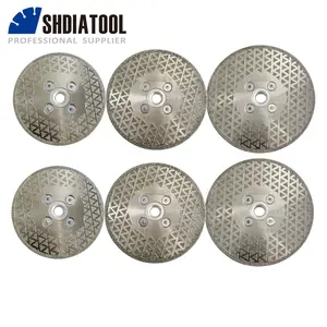 SHDIATOOL 4 ''/4.5''/5 ''disque de meulage diamanté électrolytique outils de coupe lame de scie circulaire diamantée sur carreaux de marbre de granit
