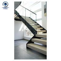Escalier droit moderne Optima, escalier durable, escalier au design linéaire, conçu pour les applications intérieures résidentielles