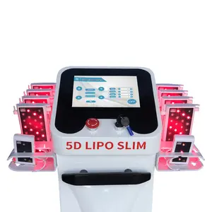 5d lipolaser fat removal 10 big Pads ems lipo laser 209mW non invasive body slimming machine weight loss for beauty salon