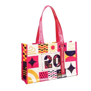 Fabric Zipper Bags Bolsa Tejida Pp Recyclet Custom Woven Bag