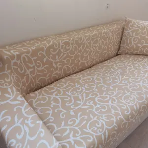 Nova cor casa 3 assento L forma tecido barato sofá elástico elástico cobre sofá cobre