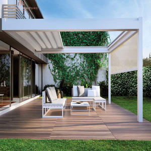 Bioclimatic <span class=keywords><strong>Profilé</strong></span> <span class=keywords><strong>Aluminium</strong></span> Toit en Verre Électrique <span class=keywords><strong>Pergola</strong></span> à Louvre 3x4 Pavillon pour Usage Extérieur Gazebo Électrique - Product Image 6