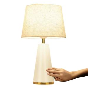 American Style <b>Light</b> Luxury Chinese Style Table Lamp Switch Control Dimmable Soft Warm White Simple Creative Retro Hotel Lamp - Product Image 3