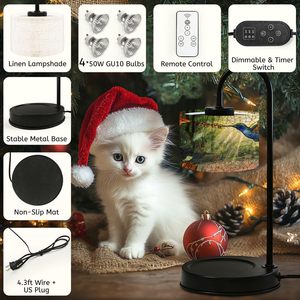 Artistic 4-Bulb Candle Warmer <b>Lamp</b> Stained Glass Design Heliconia Flowers Hummingbirds Dimmable Electric Home Decor AU <b>Plug</b> - Product Image 4