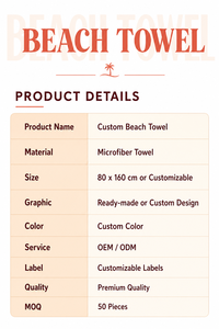Toalla de Baño y Playa Deportiva Absorbente de Microfibra de Doble Cara con Estampado de Terciopelo, Secado Rápido, Material Grueso, Diseño de Ondas - Product Image 3