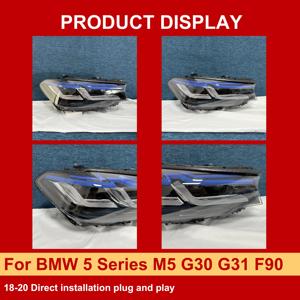 J ONE - Faros Delanteros LCI para <span class=keywords><strong>BMW</strong></span> Serie 5 M5 G30 G31 F90 2018-2020, Repuestos y Accesorios para Automóviles, Gran Venta - Product Image 5