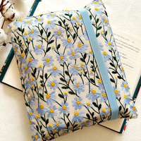 Sac à main de voyage en coton, manches rembourrées, protecteur de livre idéal en voyage, couverture de livre anti-poussière
