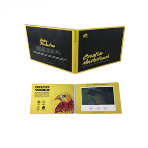 Libro de video negro hecho a mano con tarjeta de video digital LCD-Ideal para la creación de folletos de video - Product Image 2