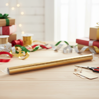 Carton laminé en aluminium avec logo gaufré, écologique et imperméable, pour la décoration de boîtes cadeaux de Noël et l'emballage cadeau