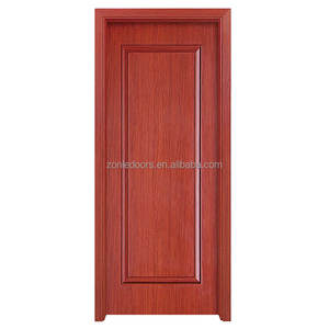 Porte d'entrée moderne en bois de sécurité pour la maison et le bureau et porte d'entrée extérieure personnalisée de style américain avec serrure intelligente - Product Image 3