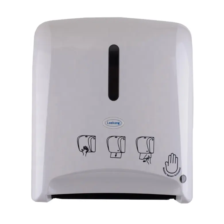LeeKong automatischer Toiletten papier handtuch spender Sensor berührungs los gummierter Papier bandsp ender an der Wand montiert