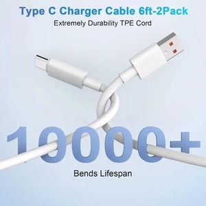 Cable de carga rápida de 30CM, 120W, 10A, cargador rápido, <span class=keywords><strong>USB</strong></span> <span class=keywords><strong>a</strong></span> tipo C, cables de transferencia de datos de alta velocidad para Samsung, Xiaomi, Huawei - Product Image 4