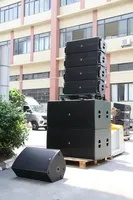 Sistema de Altavoces Line Array Pasivo de Dos Vías Seer SX-210 de 2.0 Canales, Doble Woofer de 10 Pulgadas, Madera Contrachapada de Abedul de 15 mm, 800W RMS, Profesional para Eventos en Vivo