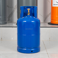 Bouteille de gaz GPL vide en acier GLOBAL Brand Afrique de l'Ouest 12,5 kg, capacité 26,5 L, pression 34 bars, épaisseur de paroi 2,5 mm, diamètre extérieur 300 mm