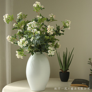 ดอกไม้ประดิษฐ์ทรงกลมหิมะ ยี่ห้อ Yihua ดอกไม้ผ้าไหมสีขาว ชมพู ม่วง ของตกแต่งบ้าน สไตล์โมเดิร์นเรียบง่าย ของประดับตกแต่งห้องนั่งเล่น - Product Image 3