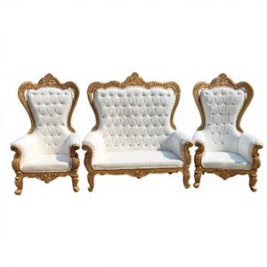 โซฟาสองที่นั่งดีไซน์แบบสองที่นั่งทำจากไม้ทันสมัยสำหรับงานแต่งงานเฟอร์นิเจอร์ขายดี - Product Image 1