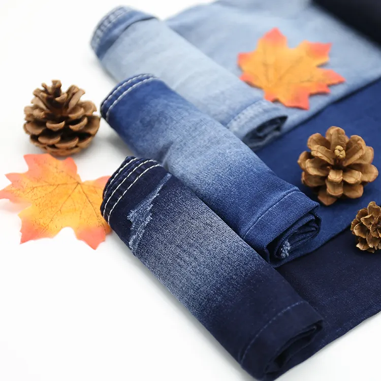 100% Algodão mais popular jeans lavar tecido tecido pesado indigo denim tecido