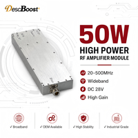 Amplificateur de puissance RF large bande OEM ODM 50W 400-2700MHz, module amplificateur de signal à gain élevé pour systèmes sans fil