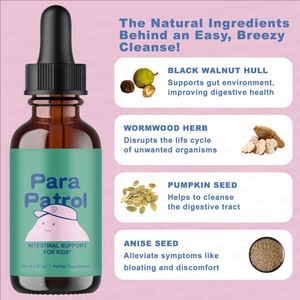 โออีเอ็ม เนเชอรัล พารา พาโทรล คิดส์ ลิควิด ดรอปส์ คลีนส์ อาหารเสริมปราศจากแอลกอฮอล์ สารสกัดจากแบล็ควอลนัทและวอร์มวูด หยดบำรุงสุขภาพ - Product Image 2