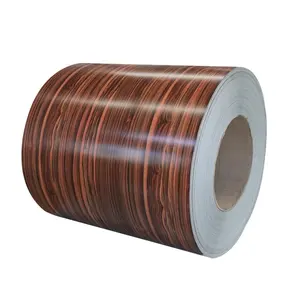厚さ1.2mm幅960mm dx51d3d木製パターンコーティング鉄ppgiカラーコーティング鋼板コイル