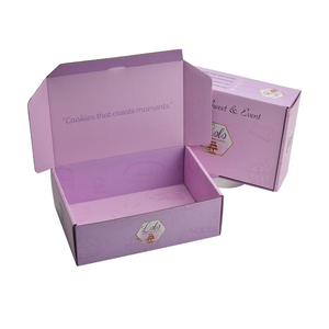 Caja de Regalo de Cartón Corrugado Rosa de Lujo Personalizada Moderna al por Mayor para Alimentos, Galletas, Pasteles, Bizcochos y Donuts - Product Image 1
