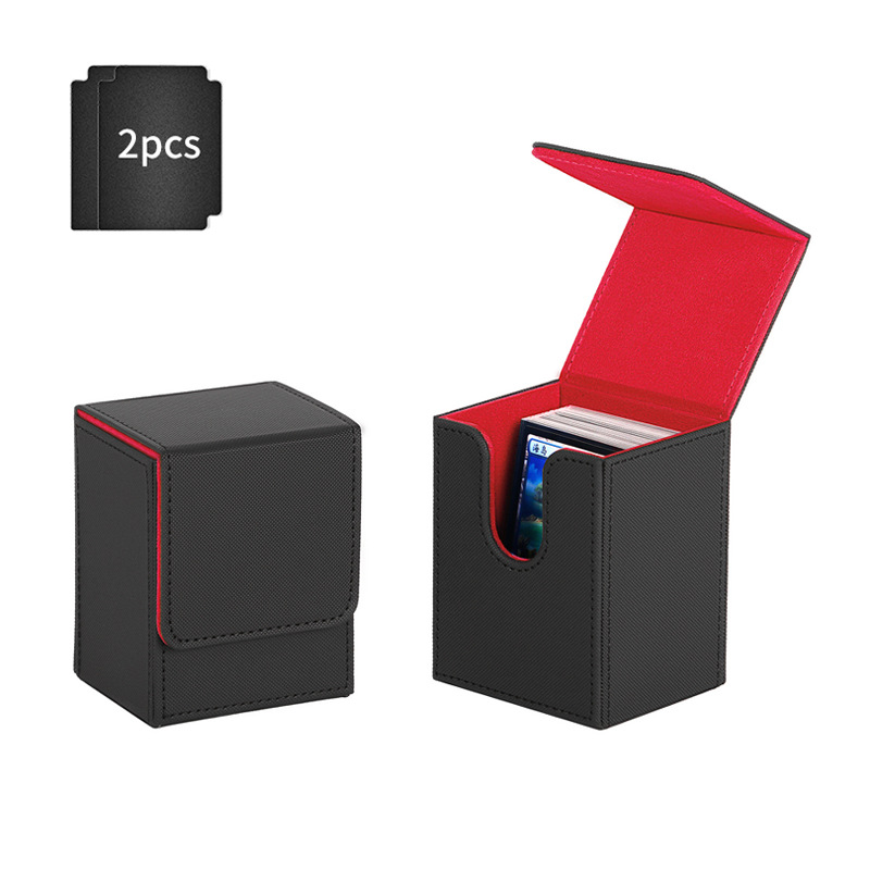Scatola verticale inserto - 100 nero e rosso - 2 carte nere