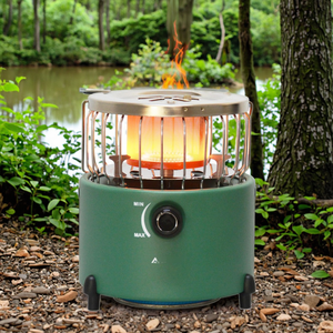 Stufa portatile in acciaio a doppio uso per cucinare all'aperto e riscaldare l'acqua alimentata a propano per l'alpinismo e i viaggi in campeggio - Product Image 6