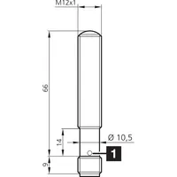 Barrière lumineuse haute performance OP-M12 OEP12V50000G1-IBSL composée d'un émetteur et d'un récepteur