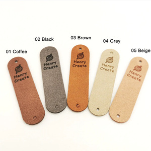 Personalized knitted hats, <b>scarves</b>, sweaters, logo tags, DIY detachable handmade leather labels, creative clothing tags - Product Image 5
