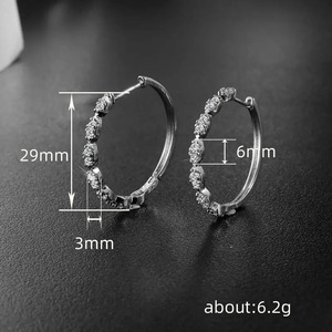 Orecchini a Cerchio Vintage a Forma di Occhio per Donne, Accessori Moda per Uso Quotidiano, Outfit Casual e Regalo - Product Image 3