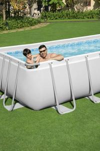 <span class=keywords><strong>PISCINA</strong></span> Rectangular de PVC con marco de metal, 4,04 m x 2,01 m x 1m, con bomba de <span class=keywords><strong>filtro</strong></span> de arena - Product Image 5