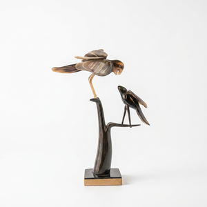 Escultura de Rama de Árbol con Pájaros, Hecha a Mano, de Madera Rústica, Ecológica, para Decoración de Interiores, Sala de Estar, Mesa, Hogar, Orissa, Todas las Temporadas - Product Image 1