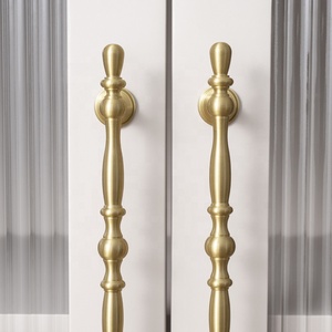 Poignées de meuble en laiton minimalistes SANTAYA pour chambre à coucher, type goutte d'eau, longues, pour commode, porte de meuble et armoire, tiroir de cuisine - Product Image 5