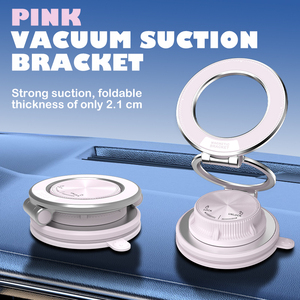 Support magnétique pour téléphone en alliage d'aluminium 2026, best-seller, aspiration sous vide pour tableau de bord de voiture / Conception pliable compatible - Product Image 5