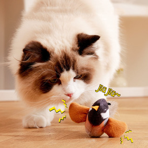 Phim hoạt hình cổ điển mô phỏng chim squeak Chew đồ chơi vui âm thanh làm giảm sự nhàm chán chim lông Polyester trong nhà/ngoài trời Sử dụng cho - Product Image 3