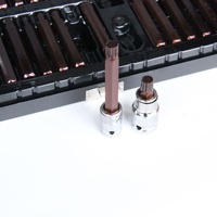Jeu de 40 embouts Torx en acier au chrome-vanadium, coffret rigide, outils pour réparation automobile et travaux manuels, Powerlift TS049