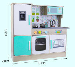 <span class=keywords><strong>Cocinas</strong></span> De Juguete educativas Montessori, cocina grande moderna, cocina De madera, juego de simulación, juguetes De cocina para niños y niñas - Product Image 6