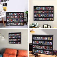 Étui de présentation pliable portable en acrylique pour 36 cartes de sport avec protection UV à 98 % pour cartes de baseball et cartes à collectionner