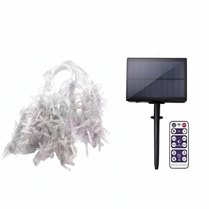 Guirlande lumineuse <span class=keywords><strong>solaire</strong></span> LED de Noël pour extérieur, IP44, étanche, en forme de glaçons, pour jardin/cour/balcon, décoration de rue - Product Image 6