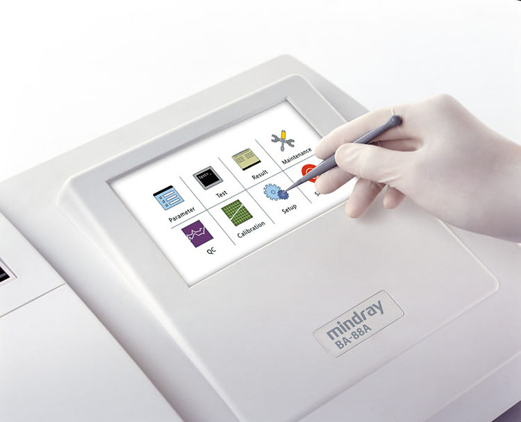 Analizador químico semiautomático Mindray Ba 88A para análisis de hemoglobina en sangre