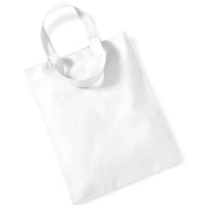 Sac shopping mini en coton personnalisable blanc taille unique pour usage quotidien à porter à la main - Product Image 1
