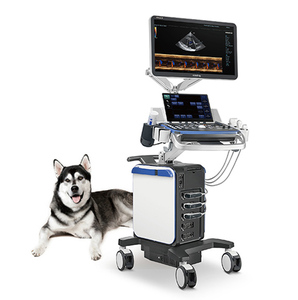 Échographe vétérinaire Mindray Vetus 8exp de haute qualité sur chariot avec sonde multifréquence pour l'utilisation en cliniques vétérinaires - Product Image 2