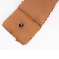 Couvre-cou chauffant thermique Écharpe courte en polyester uni avec enveloppe de manchon de couverture de visage en peluche pour écharpe chauffante USB extérieure