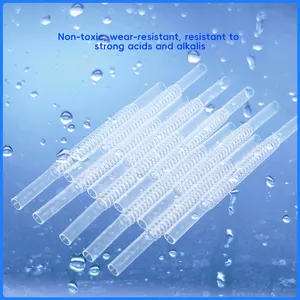 Tubo de conducto corrugado FEP flexible tubos de plástico transparente utilizados para manejar refrigerante